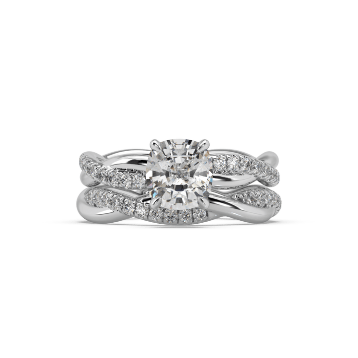 Twist Amor Lab Diamond 0.6 Ct Eternity Solitaire Ring