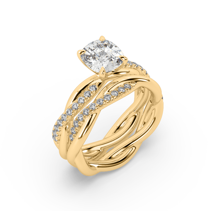 Twist Amor Lab Diamond 0.6 Ct Eternity Solitaire Ring