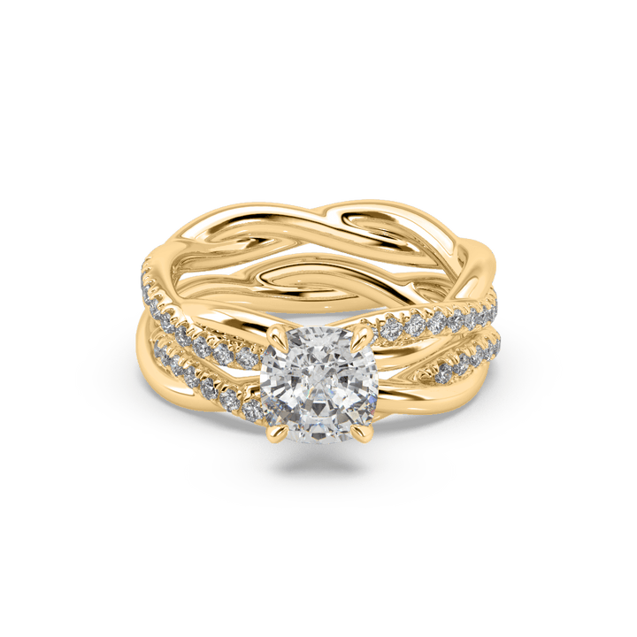 Twist Amor Lab Diamond 0.6 Ct Eternity Solitaire Ring