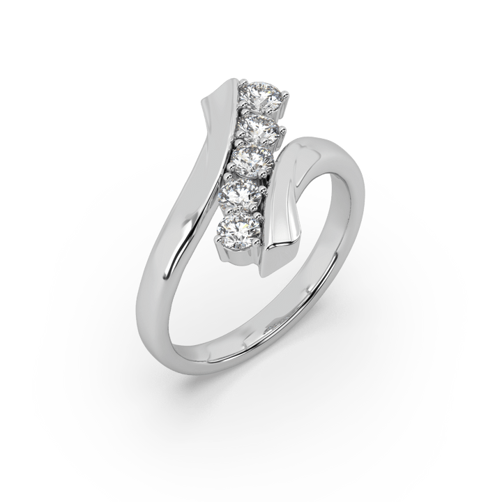 Riven Shank Lab Diamond Ring