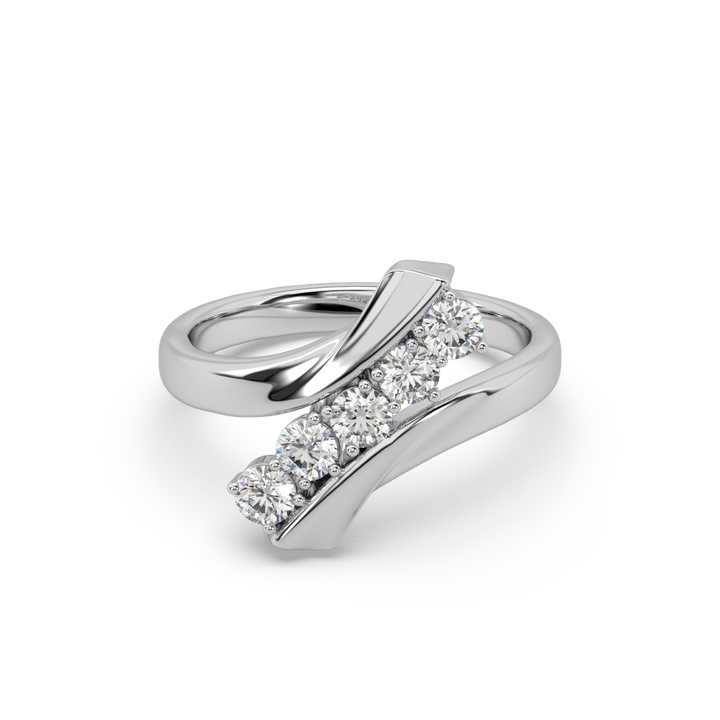 Riven Shank Lab Diamond Ring