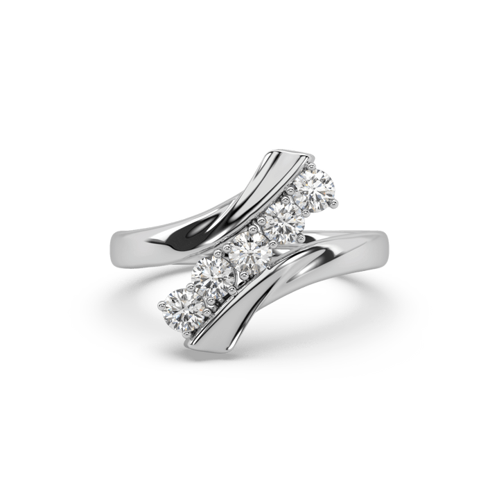 Riven Shank Lab Diamond Ring