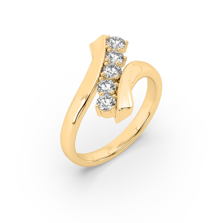 Riven Shank Lab Diamond Ring