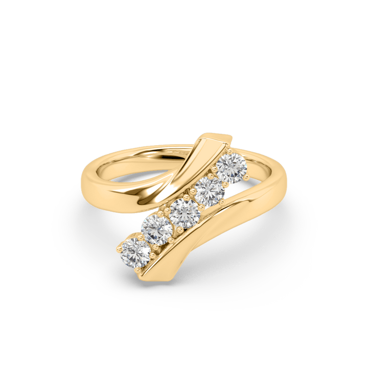 Riven Shank Lab Diamond Ring