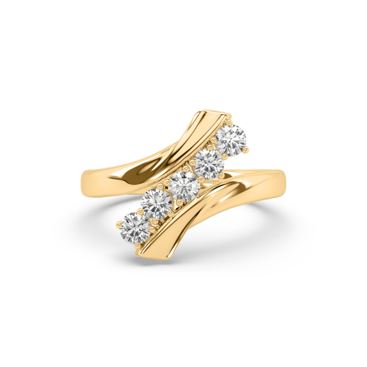 Riven Shank Lab Diamond Ring