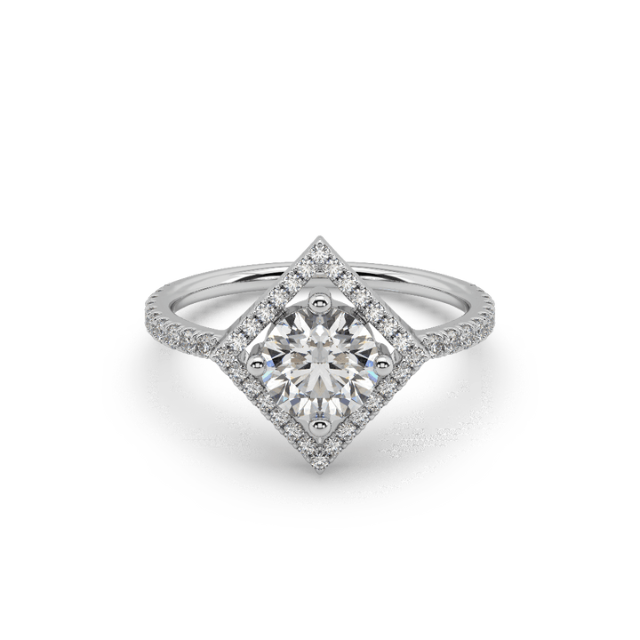 Lily Elegant Round 1 Ct Lab Diamond Solitaire Ring