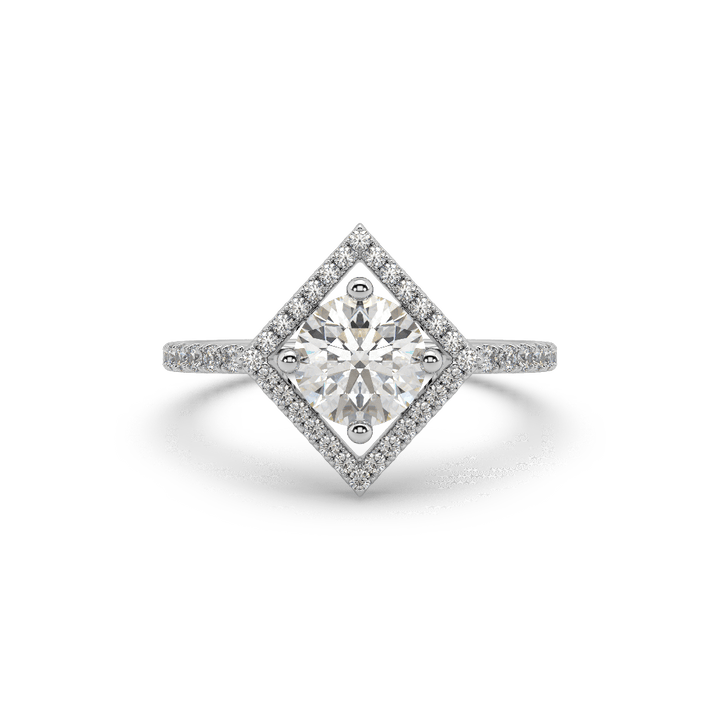 Lily Elegant Round 1 Ct Lab Diamond Solitaire Ring