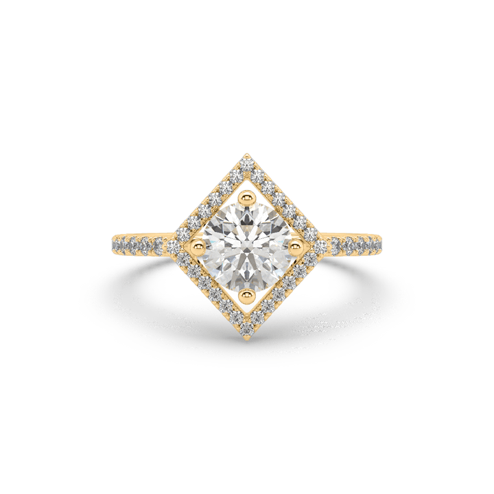 Lily Elegant Round 1 Ct Lab Diamond Solitaire Ring