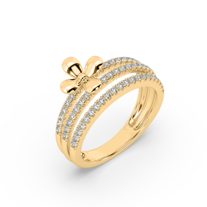 Fancy Floral Lab Diamond Eternity Ring