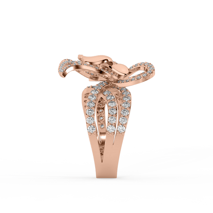 Asthetic Beautiful Butterfly Lab Diamond Ring