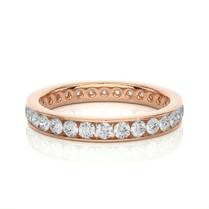 Lab Diamond Flat Band Eternity Ring