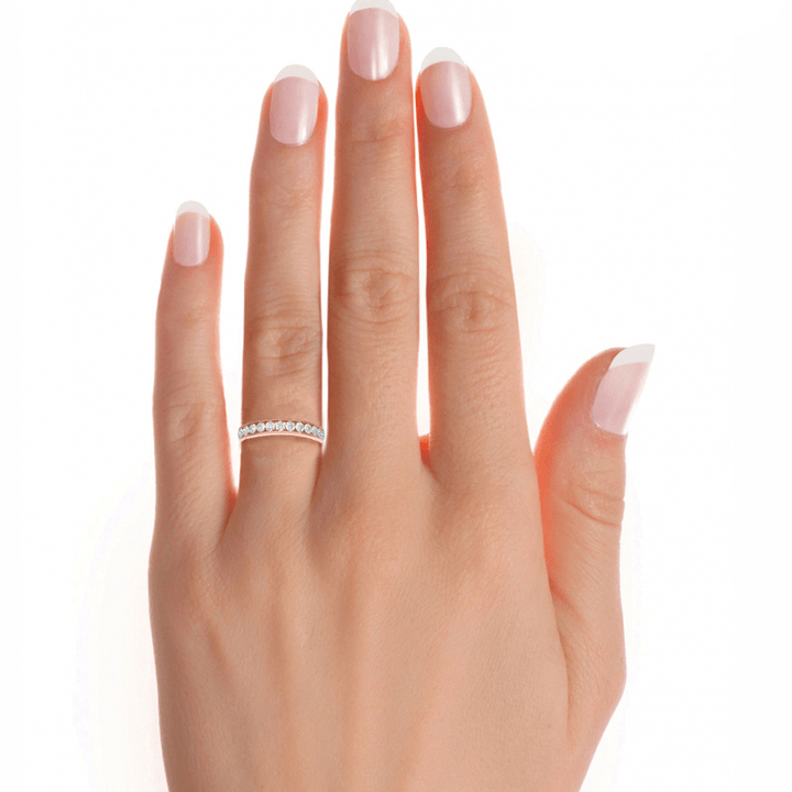 Lab Diamond Flat Band Eternity Ring