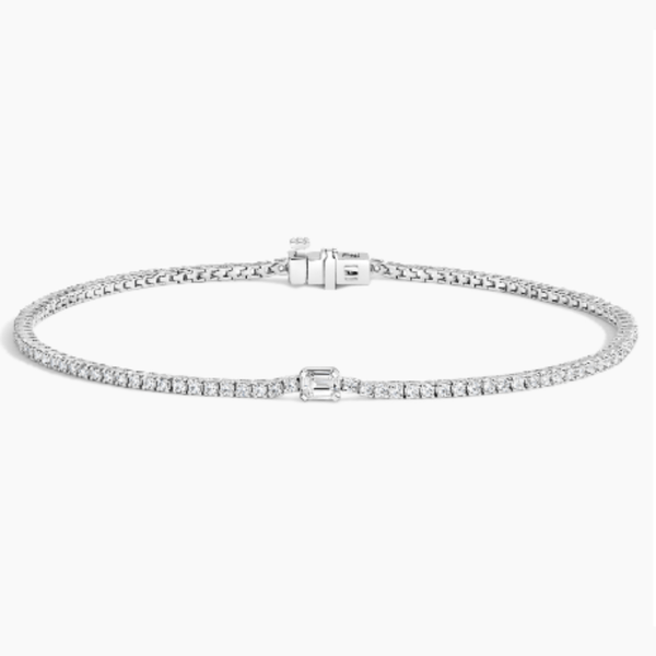 Aurora Lab Diamond Tennis Bracelet (1 Cent each)