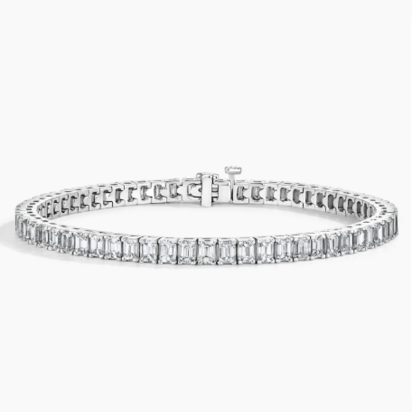 Emerald Lab Diamond Tennis Bracelet (14 Cents each)