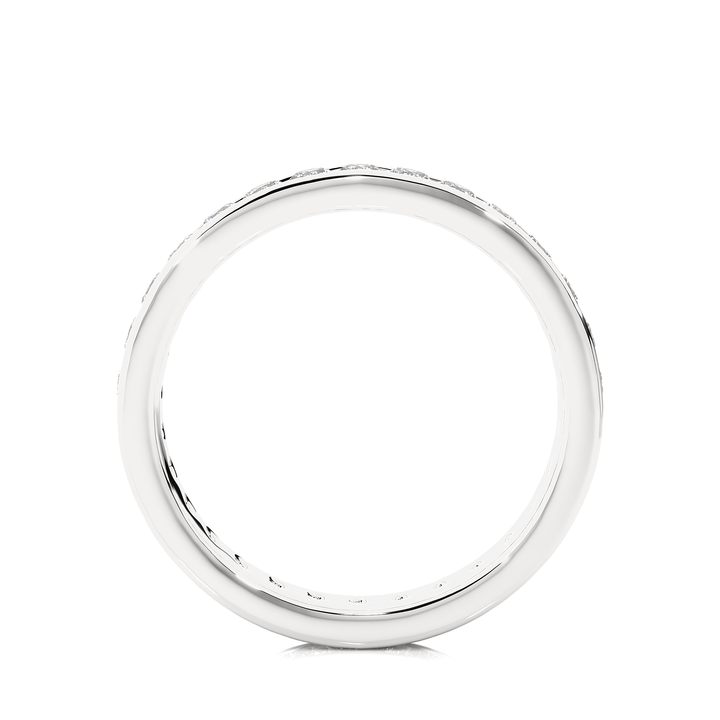 Lab Diamond Flat Band Eternity Ring