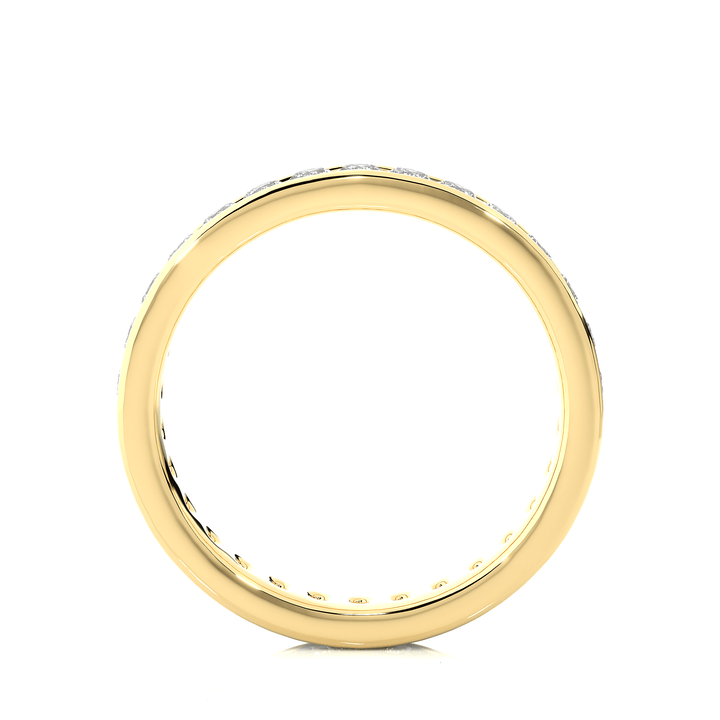 Lab Diamond Flat Band Eternity Ring