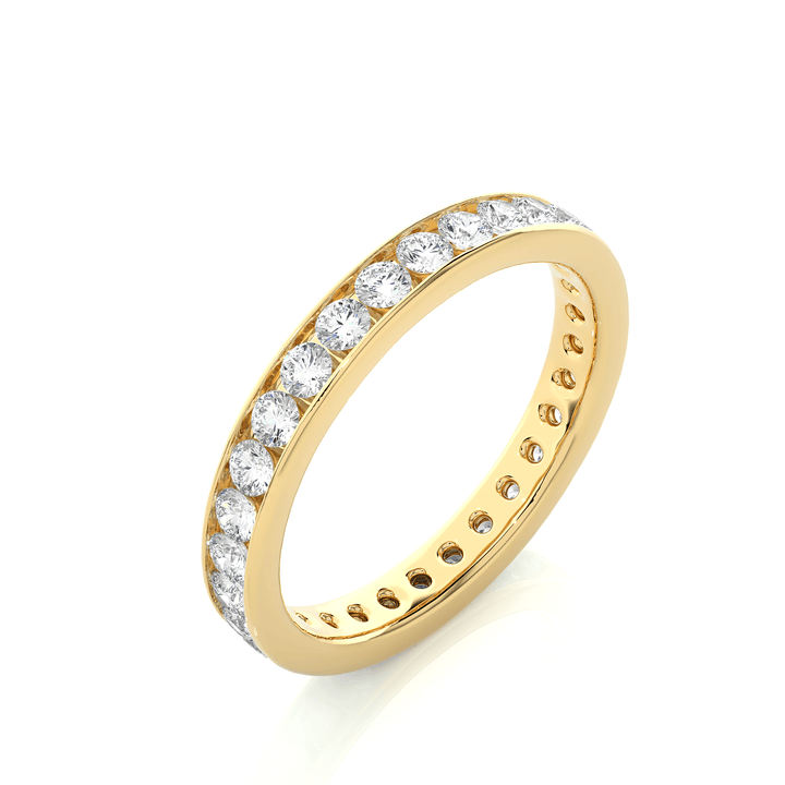 Lab Diamond Flat Band Eternity Ring